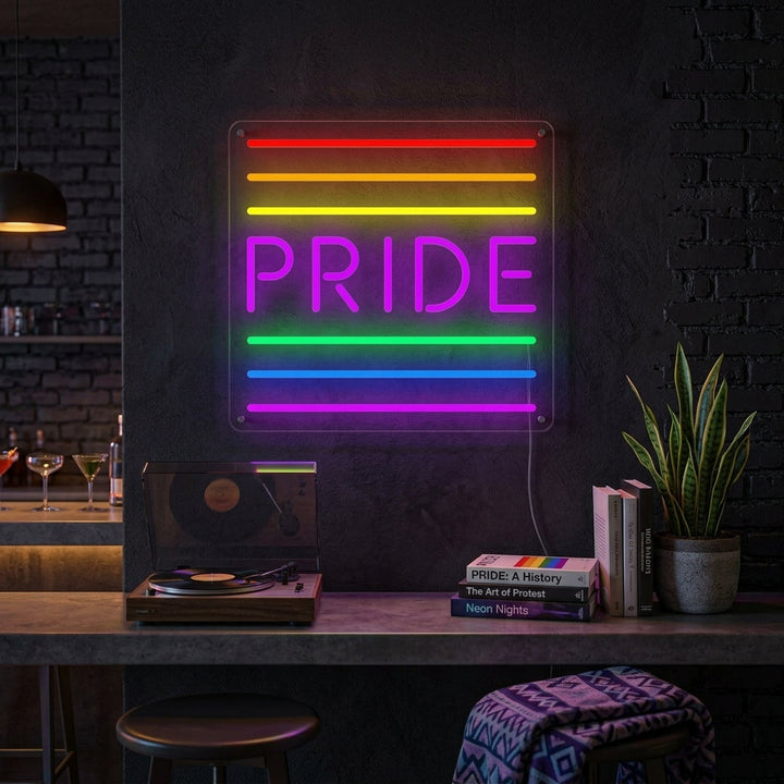 "LGBT, PRIDE, Bandera arcoíris" Letreros Neon