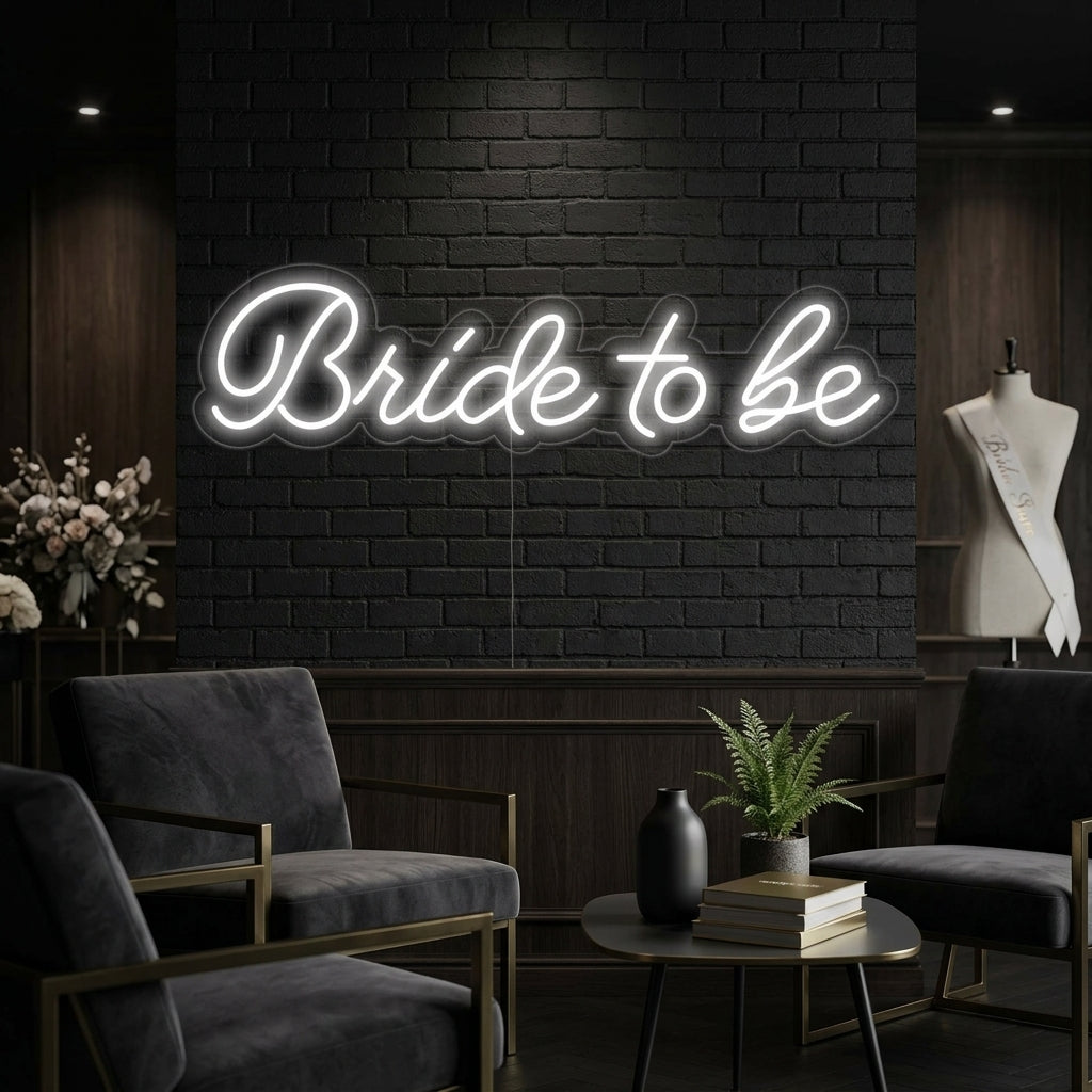 "Bride To Be" Letreros Neon