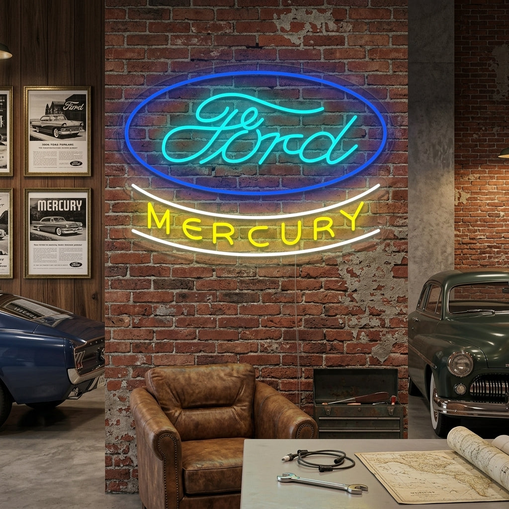 "Mercury, Logotipo de coche" Letreros Neon