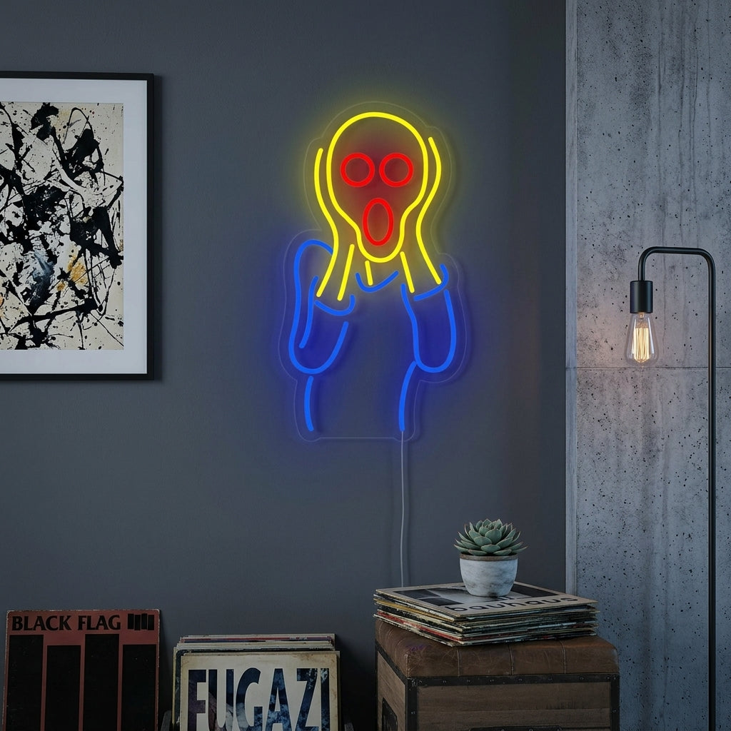 "El Grito Edvard Munch" Letreros Neon