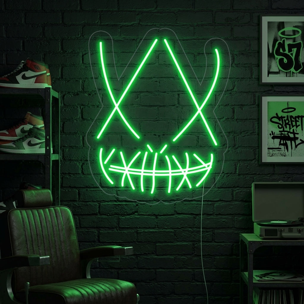 "Máscara De Calavera" Letreros Neon
