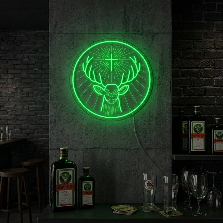 "Licor Jägermeister Alemán" Letreros Neon