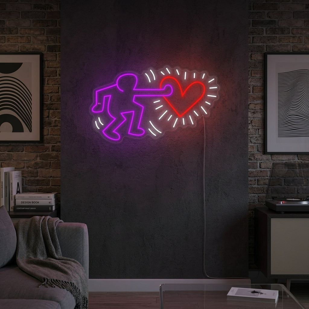 "Enviar Amor" Letreros Neon
