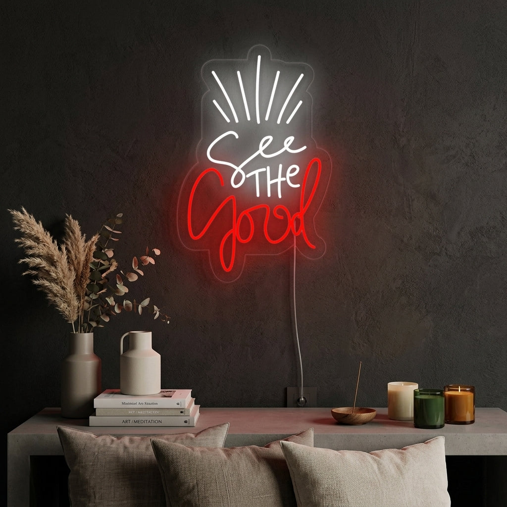 "See The Good" Letreros Neon