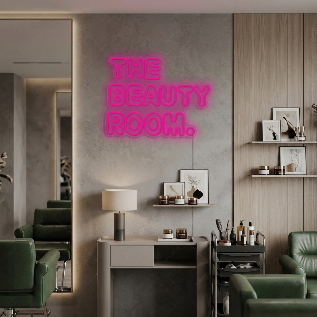 "The Beauty Room" Letrero de neón