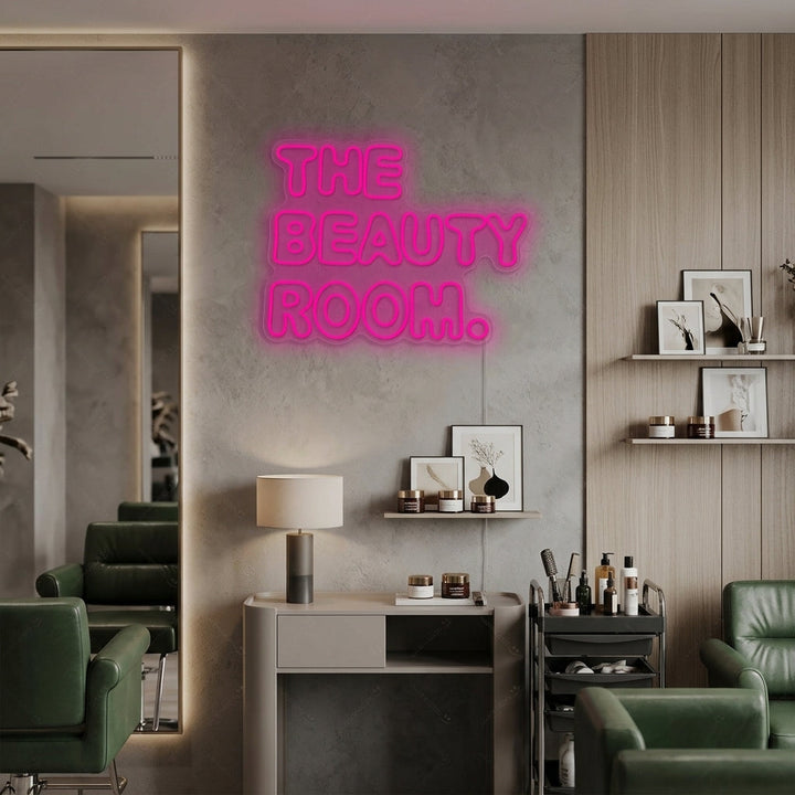 "The Beauty Room" Letrero de neón