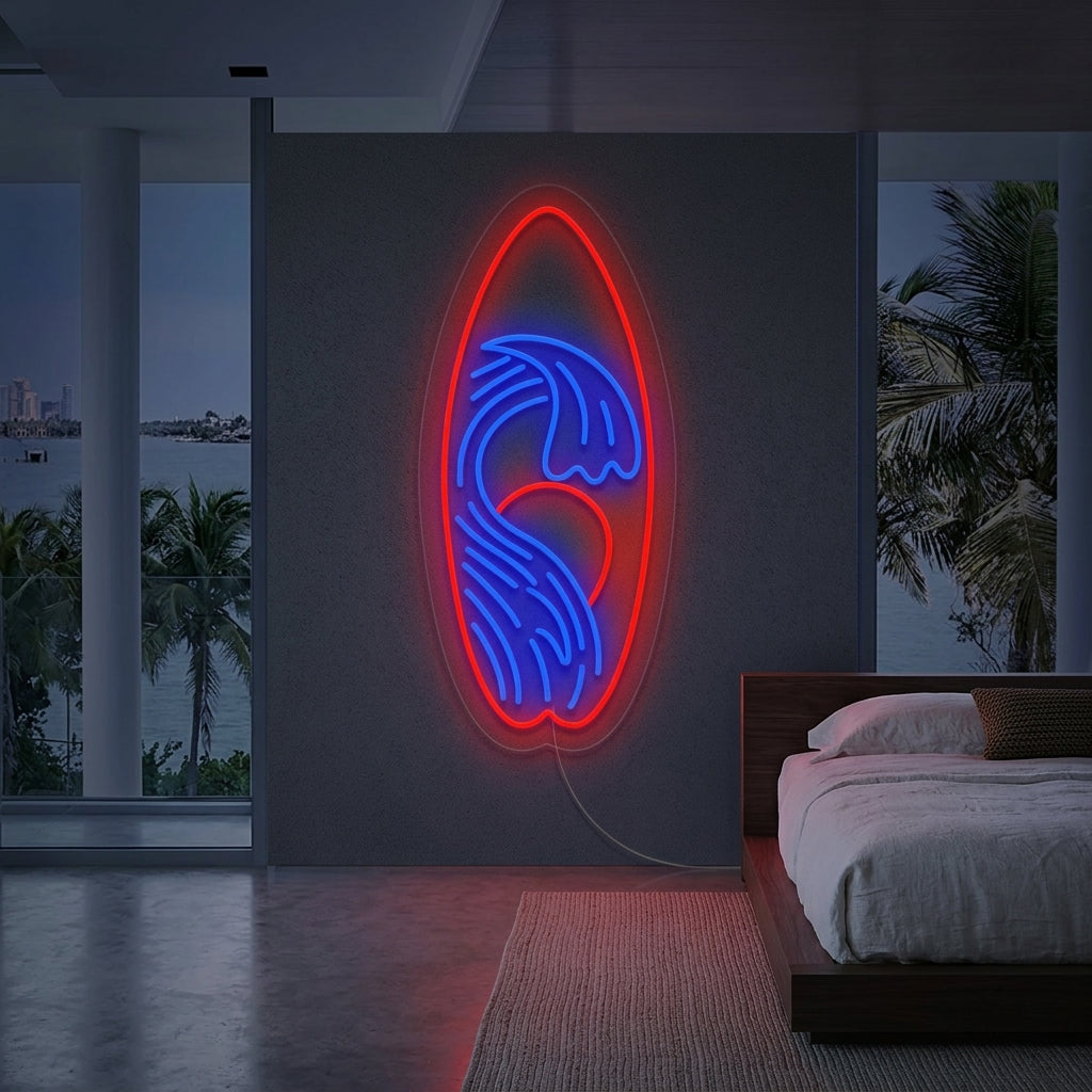 "Equipo Deportivo De Surf" Letreros Neon