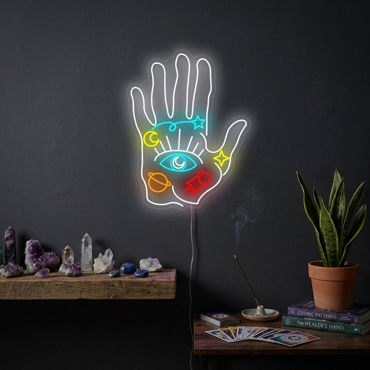 "Mano Espiritual" Letreros Neon