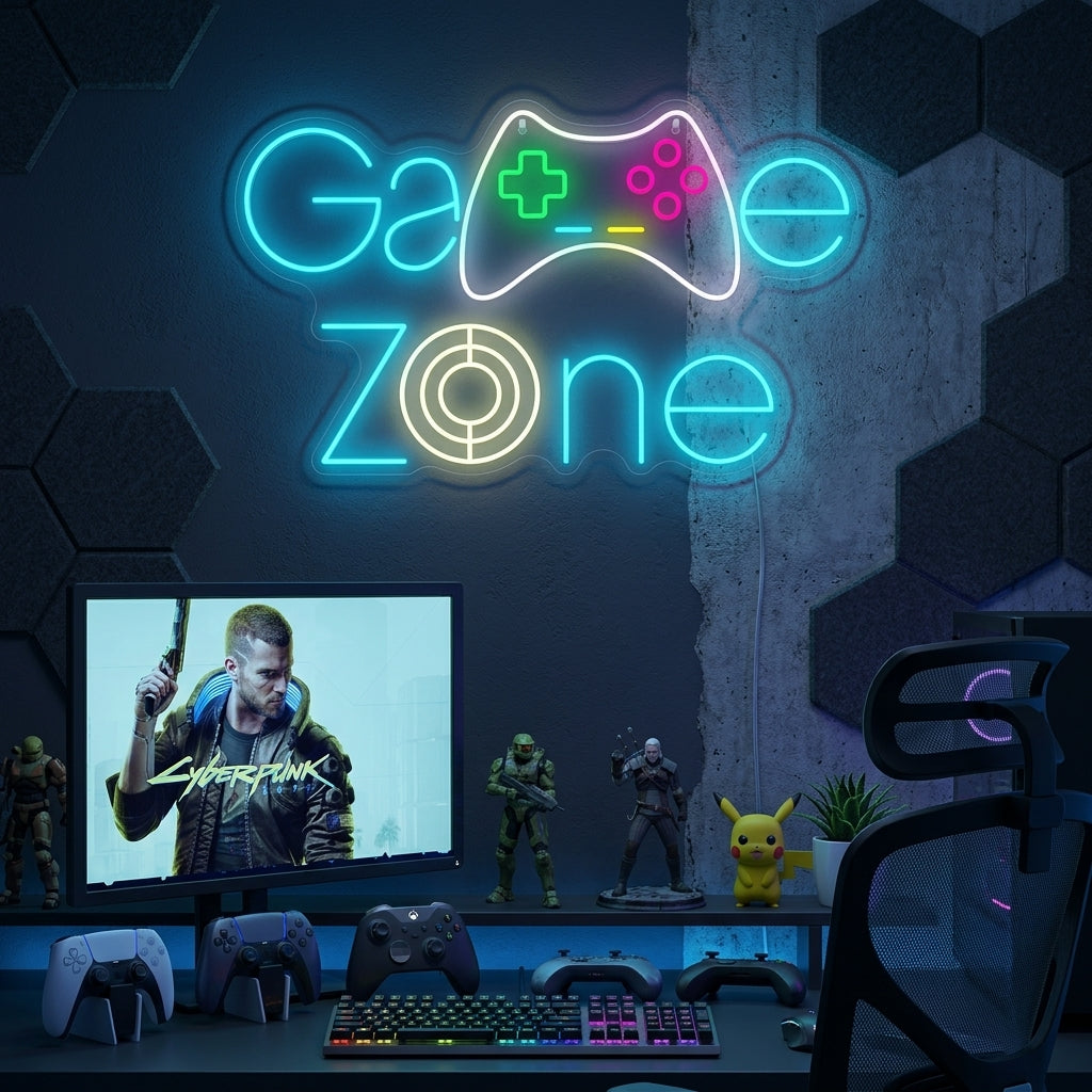 "Game Zone" Letrero de neón