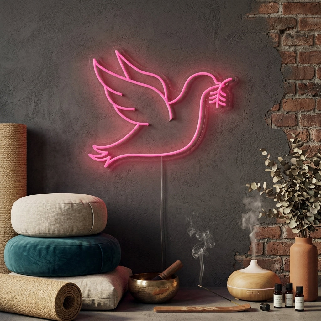 "Paloma De La Paz" Letreros Neon