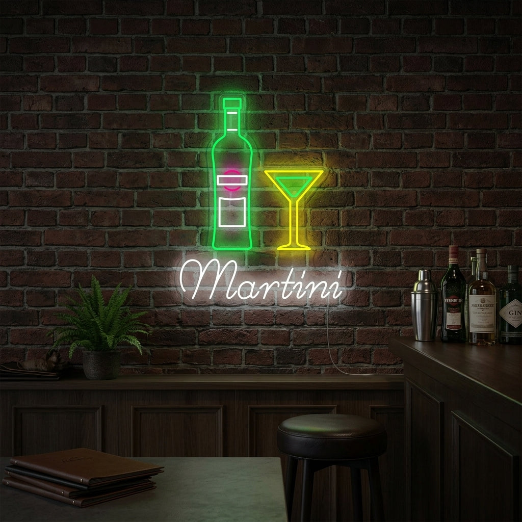 "Martini" Letrero de neón