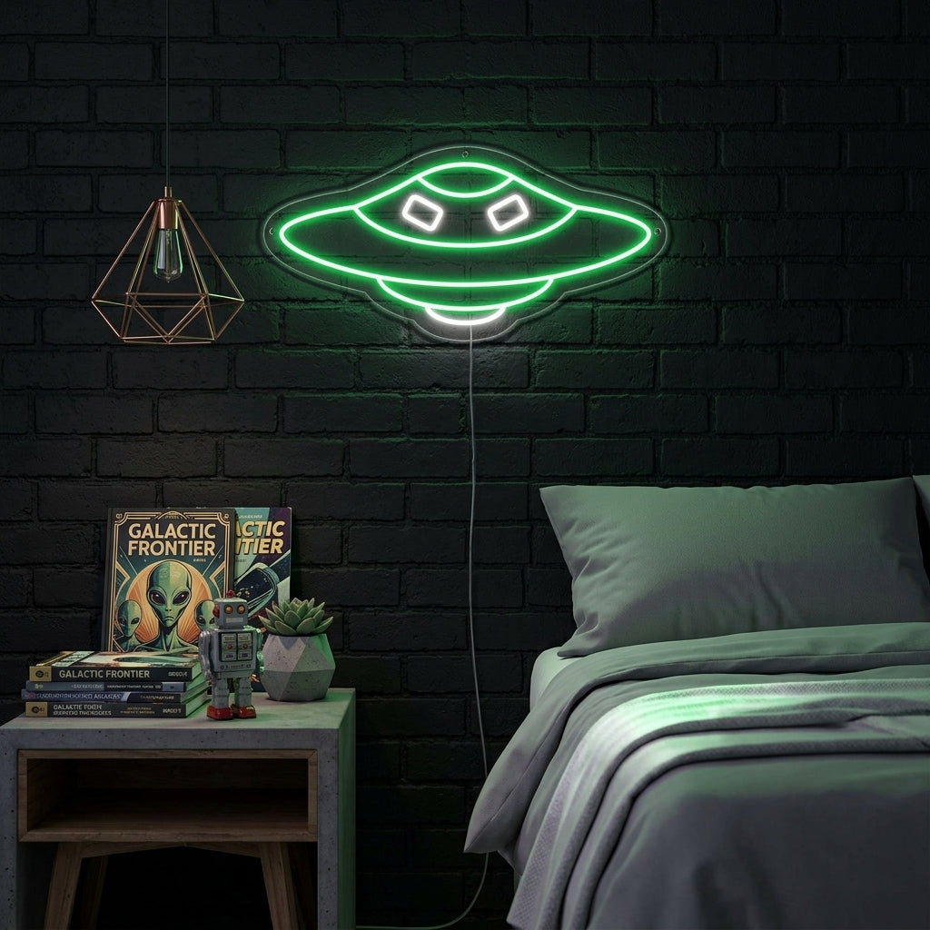 "Nave Espacial UFO" Letreros Neon