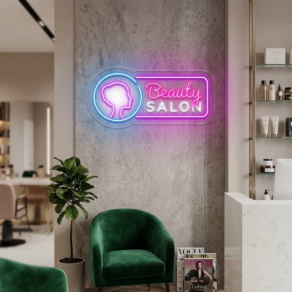 "Beauty Salon" Letreros Neon