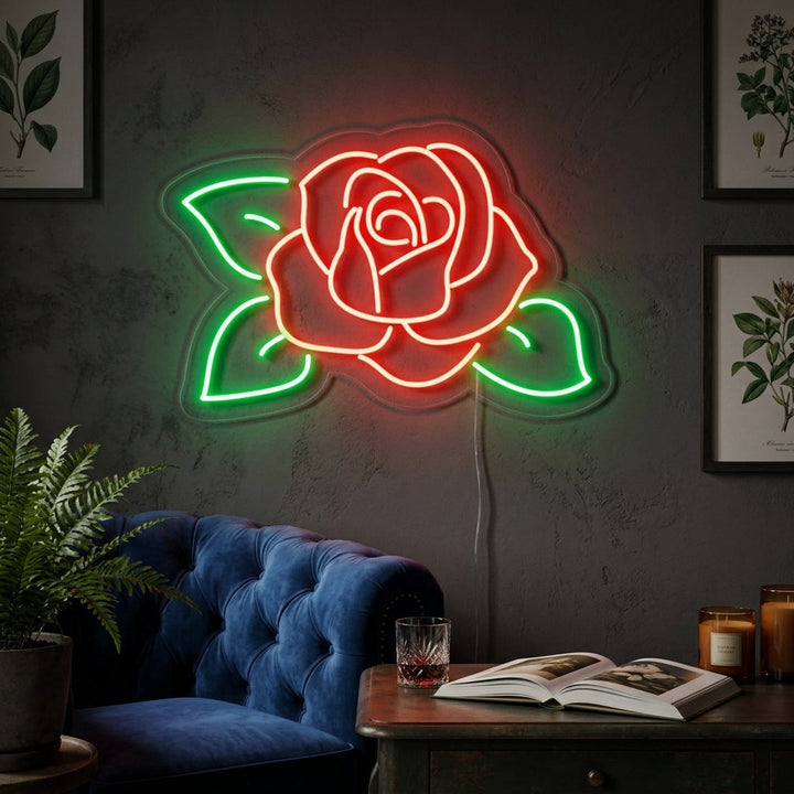 "Rosas, Floristería, Regalos Florales" Letreros Neon