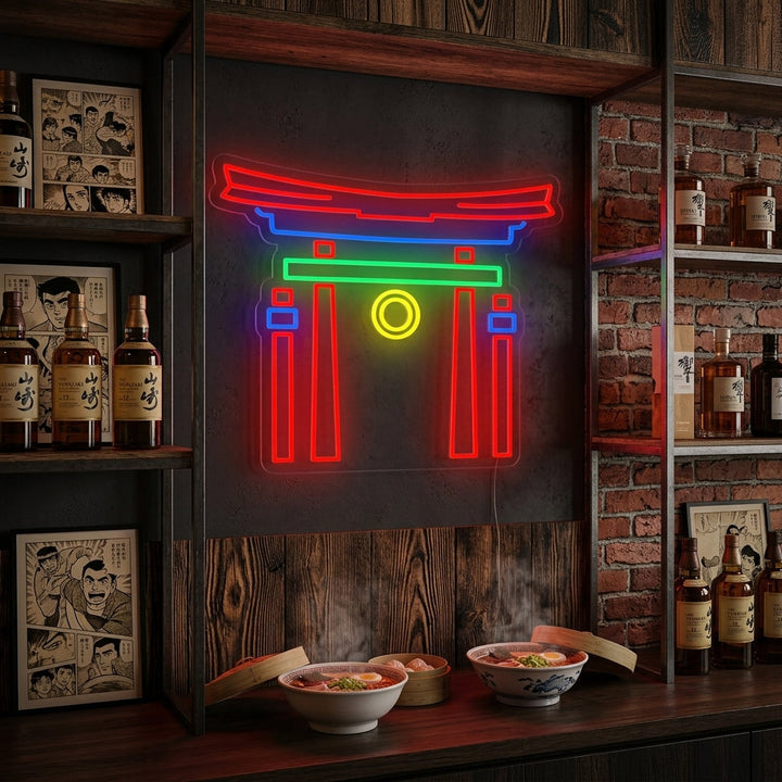 "Puerta Torii Japonesa" Letreros Neon