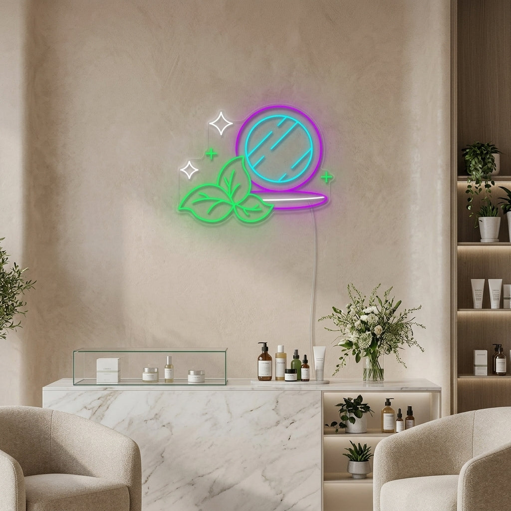 "Tienda De Maquillaje, Belleza Y Cosméticos" Letreros Neon