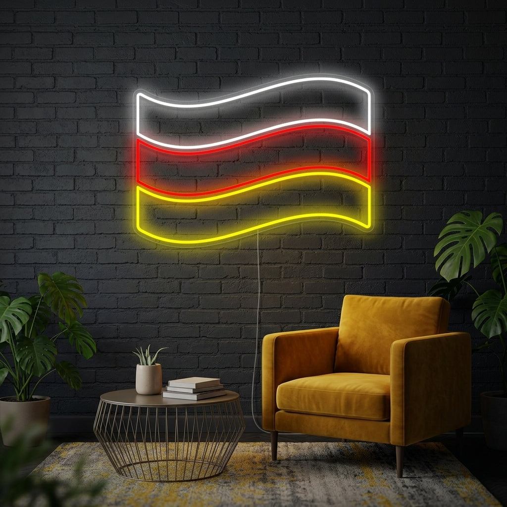 "Bandera De Alemania" Letreros Neon