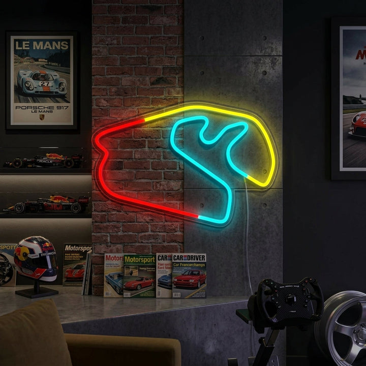"Carrera De F1 Brasileña" Letreros Neon