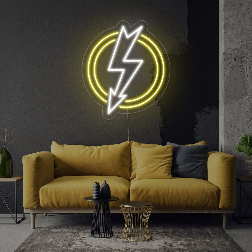 "Relámpago Brillante" Letreros Neon