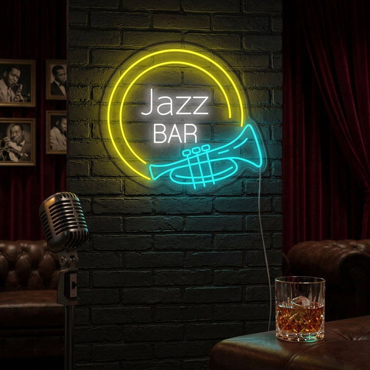 "Jazz Bar" Letrero de neón