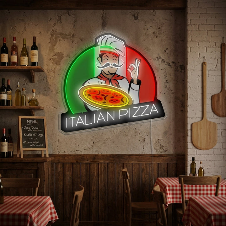 "Italian Pizza" Letrero de neón