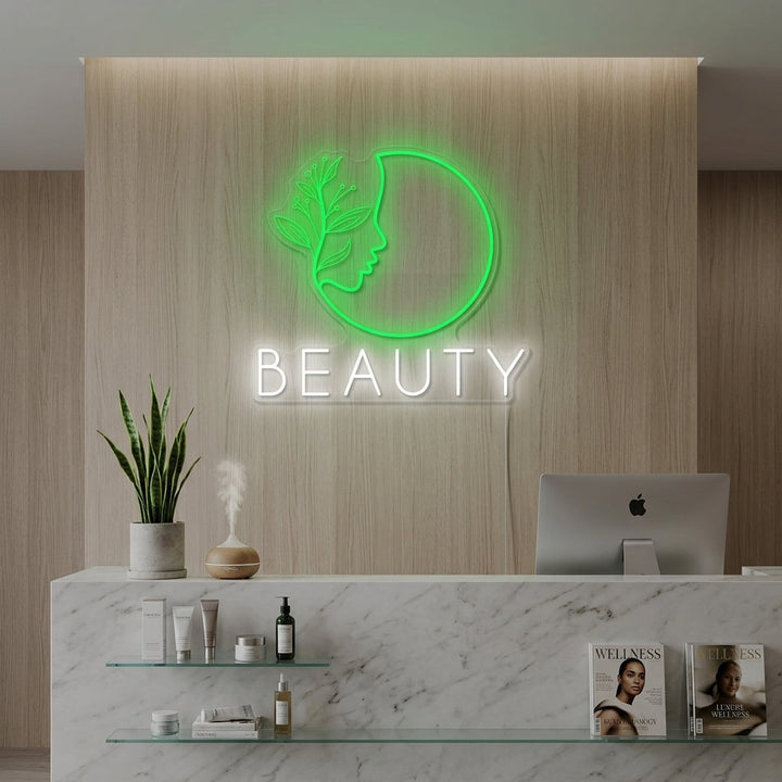 "Spa de belleza Logo" Letrero de neón