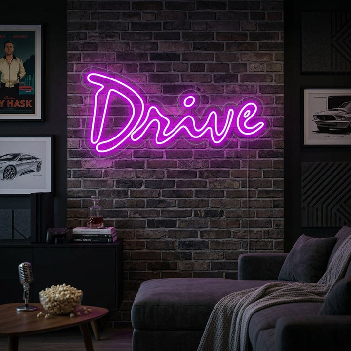 "Drive, Televisión" Letreros Neon