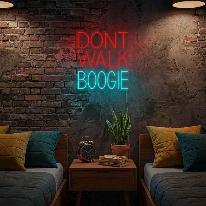 "Dont Walk Boogie Música En Vinilo" Letreros Neon
