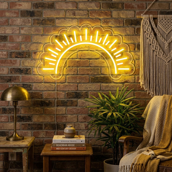 "Sol, Puesta De Sol" Letreros Neon