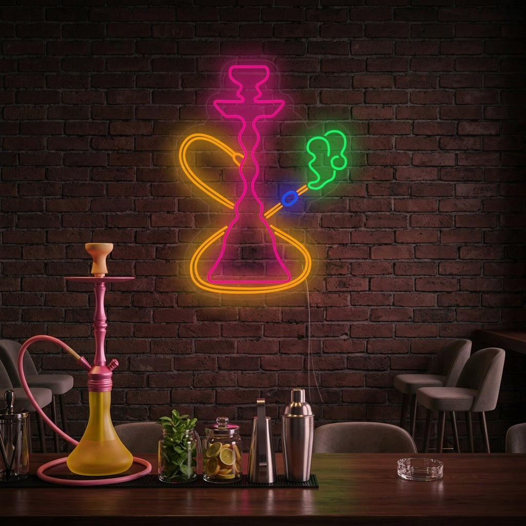 "Bar De Ambiente De Shisha" Letreros Neon