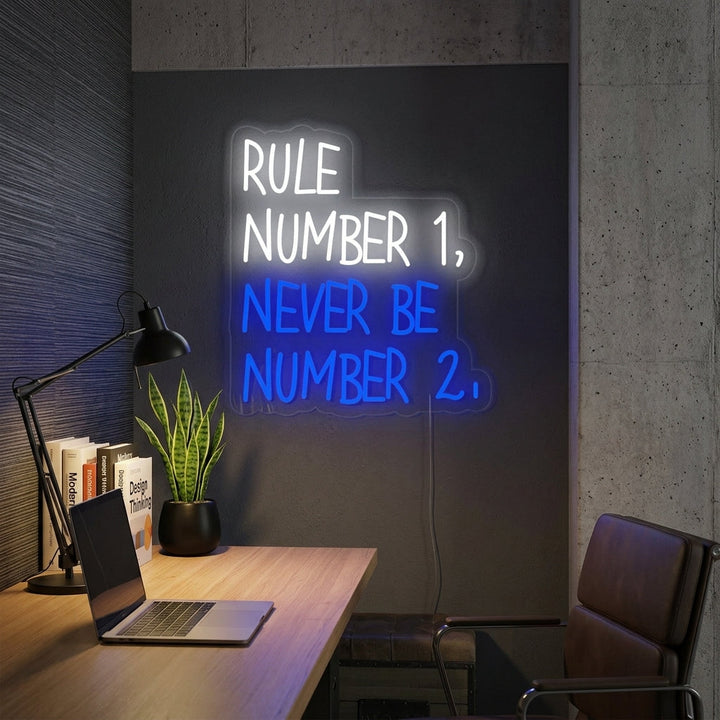 "Rule Number" Letreros Neon