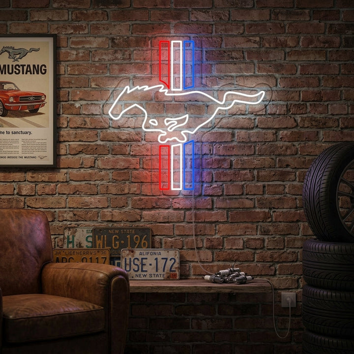 "Logo Coche Caballo" Letreros Neon
