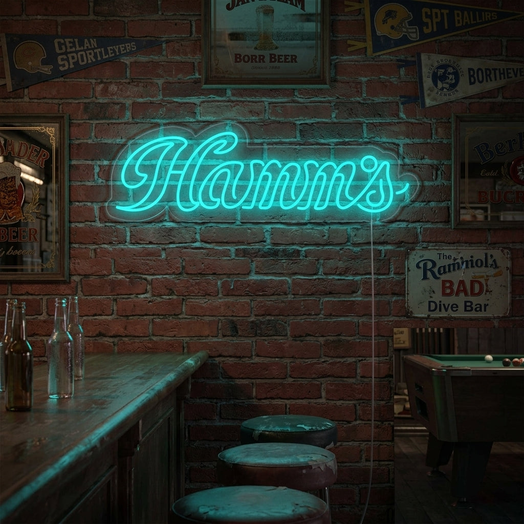 "Bar De Cerveza Hamms" Letreros Neon