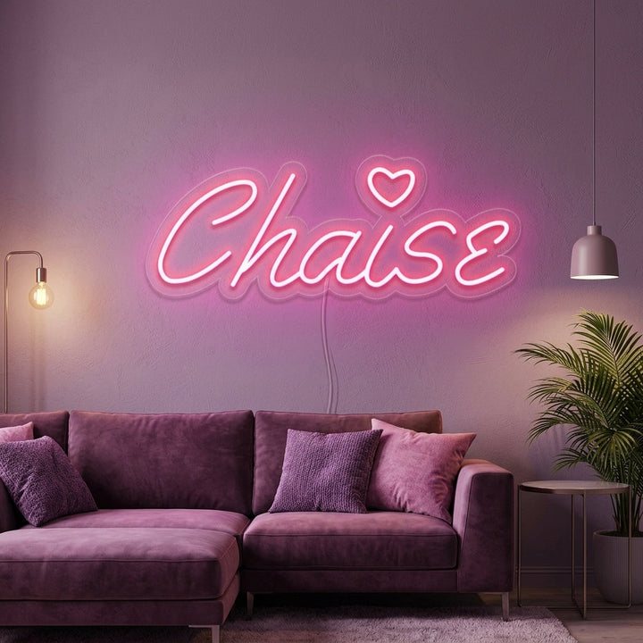"Chaise" Letreros Neon