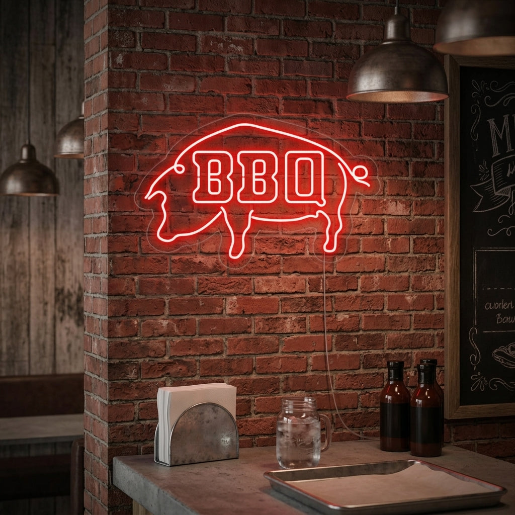 "BBQ" Letreros Neon