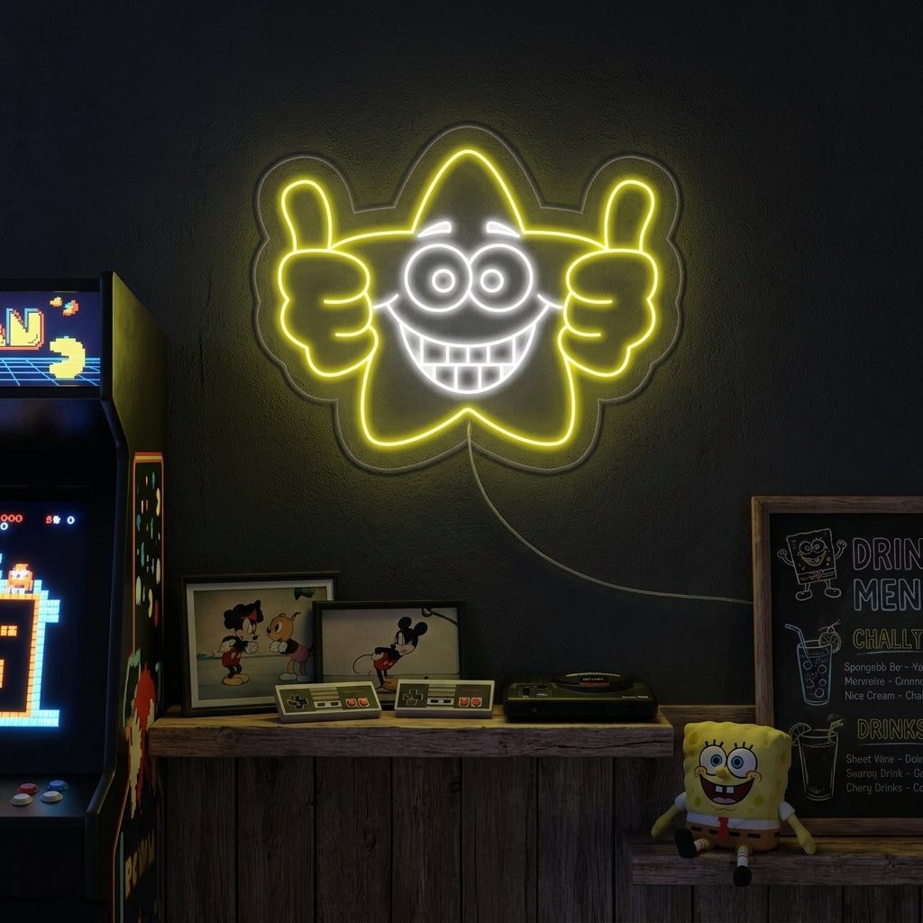 "Buen Trabajo, Estrella" Letreros Neon