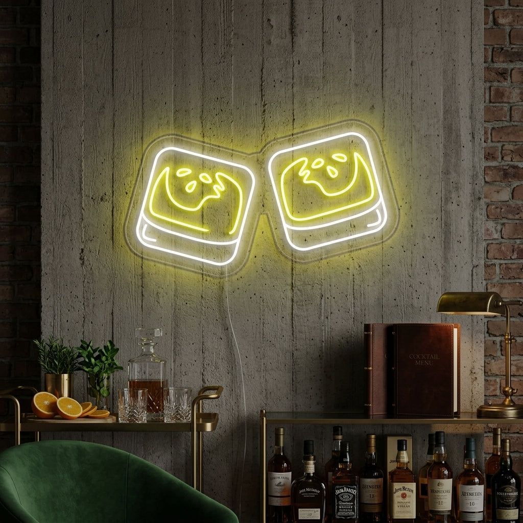 "Dos Clinking Scotch" Letreros Neon