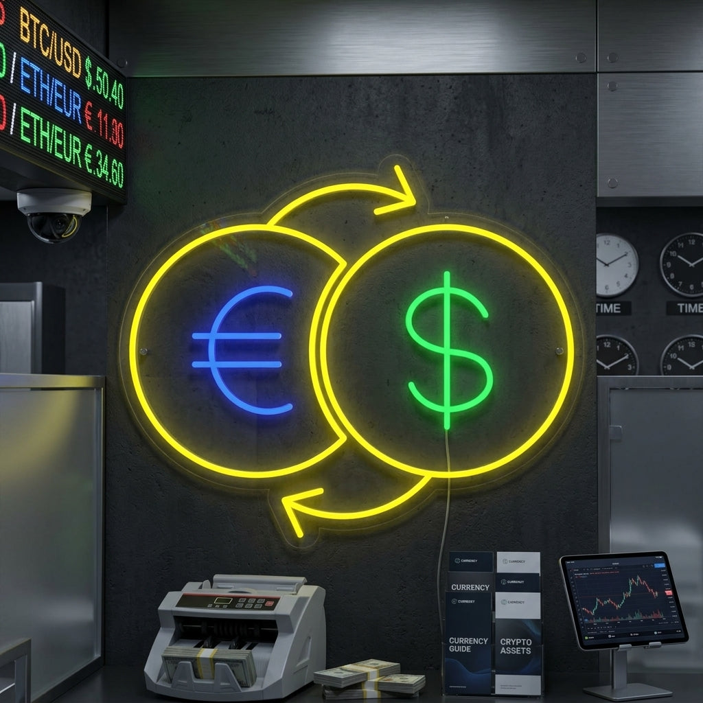 "Cambio De Dinero" Letreros Neon