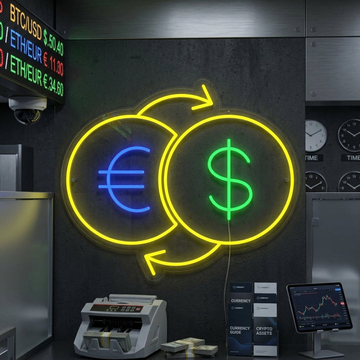 "Cambio De Dinero" Letreros Neon