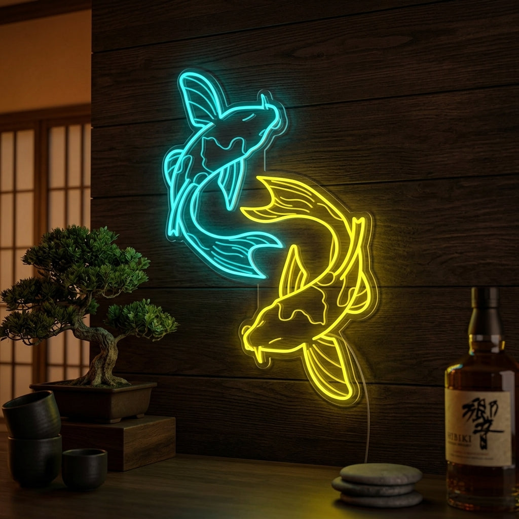 "Pez Koi" Letreros Neon