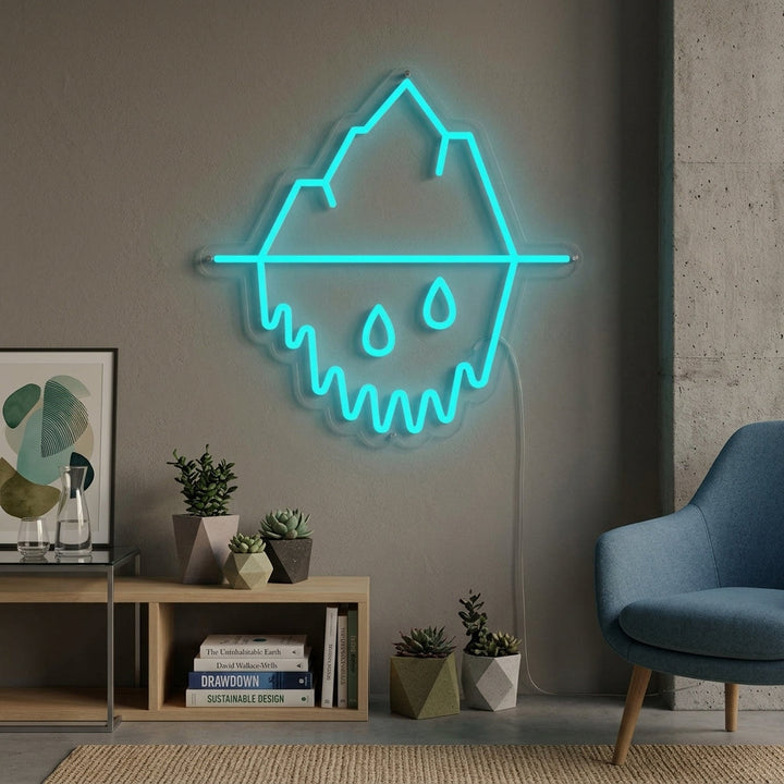 "Iceberg Goteante" Letreros Neon