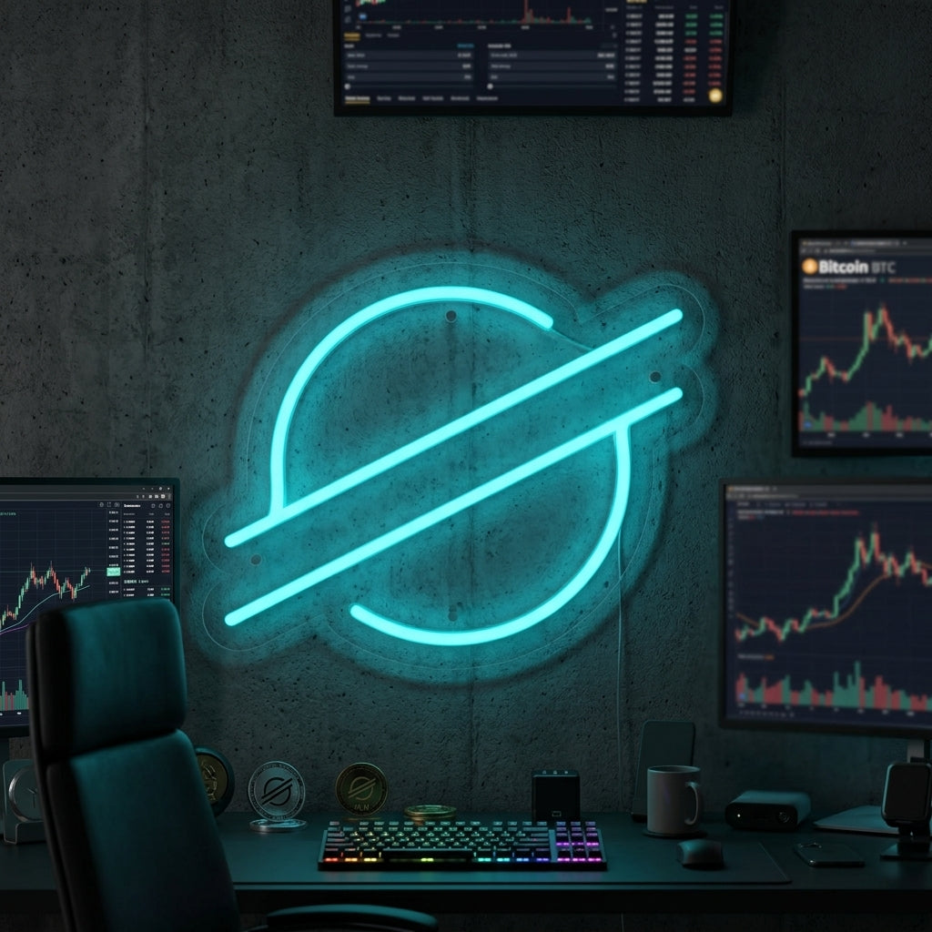"Logo Stellar Xlm" Letreros Neon
