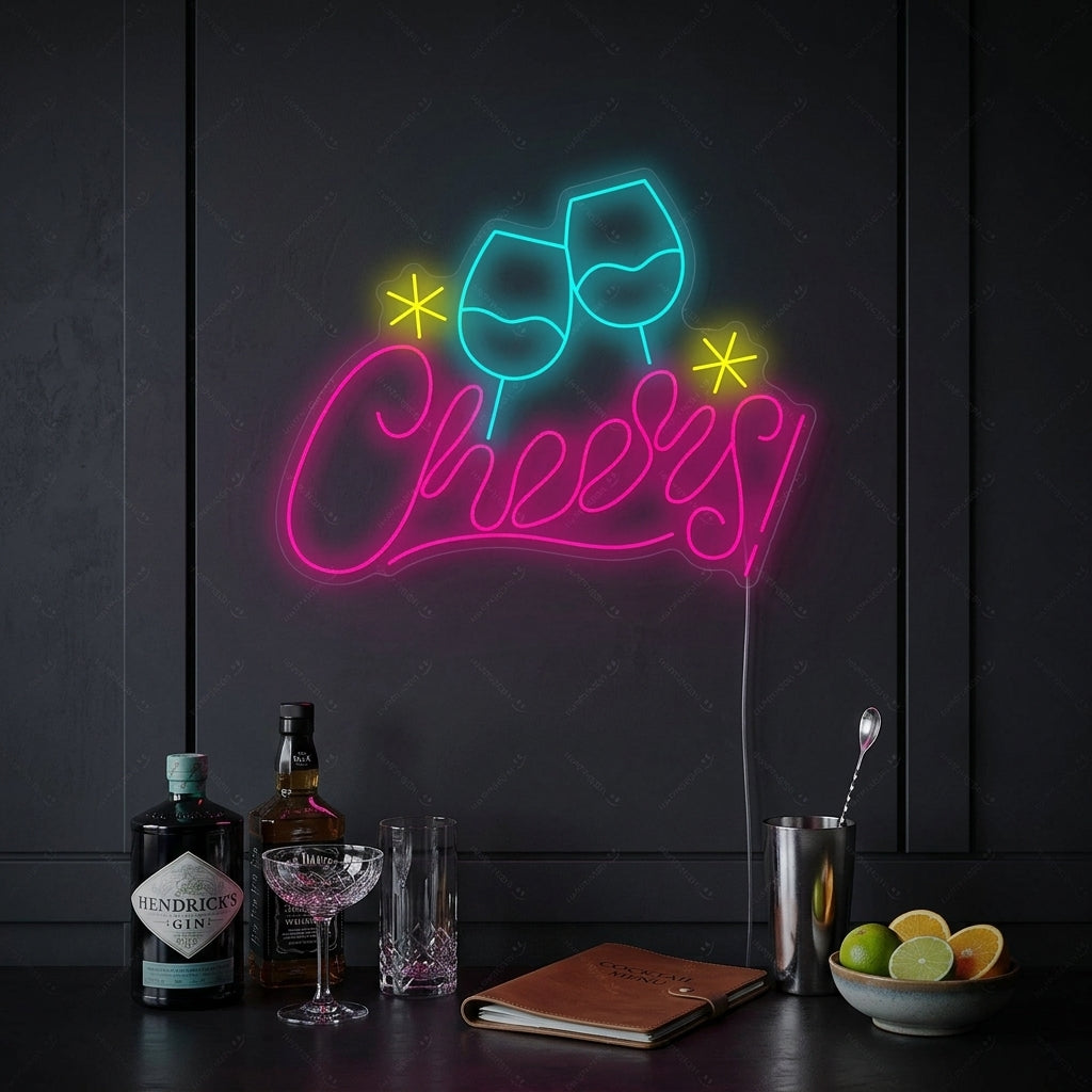 "Cheers" Letrero de neón