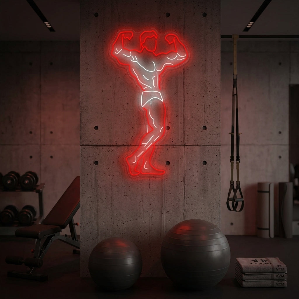 "Gym Hero" Letrero de neón