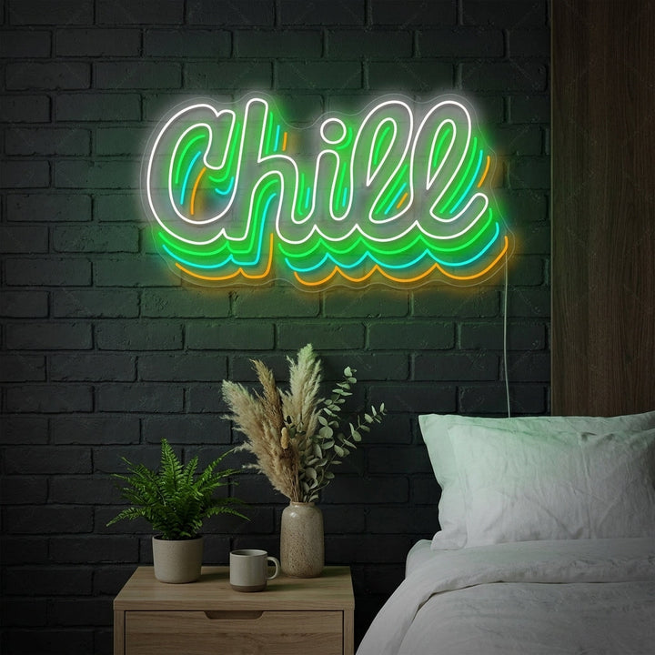 "Chill" Letrero de neón