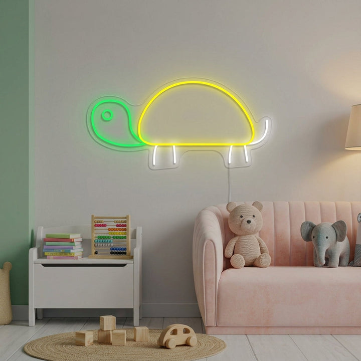 "Tortuga, Decoracion De Habitaciones Infantiles" Letreros Neon