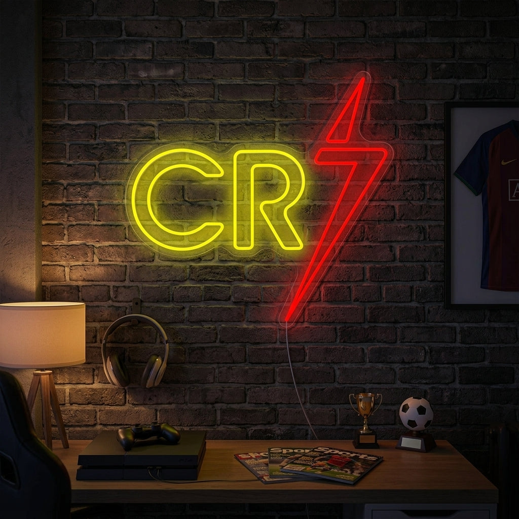 "Cr7" Letrero de neón