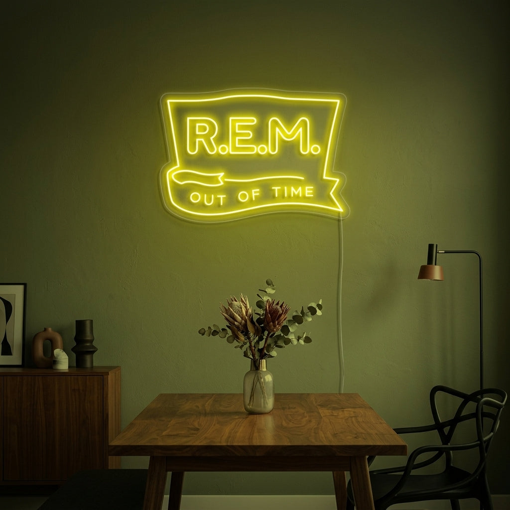 "R-E-M" Letreros Neon