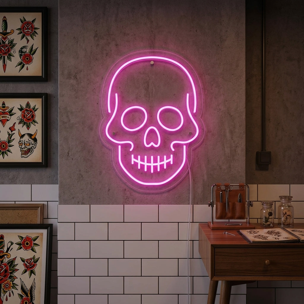 "Cráneo" Letreros Neon