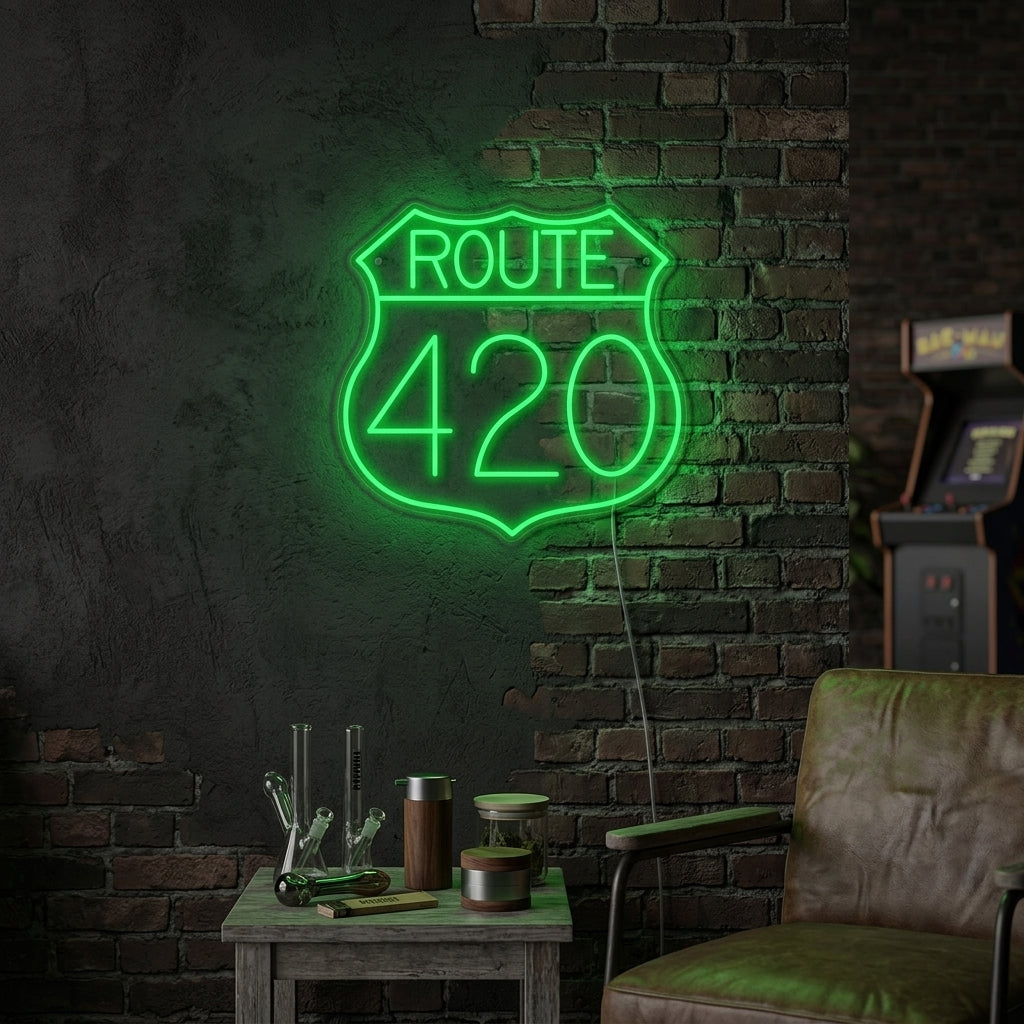 "Autopistas Y Ruta 420" Letreros Neon